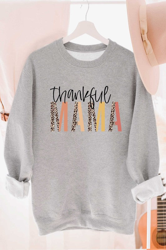 Thankful Leopard Mama Sweatshirt