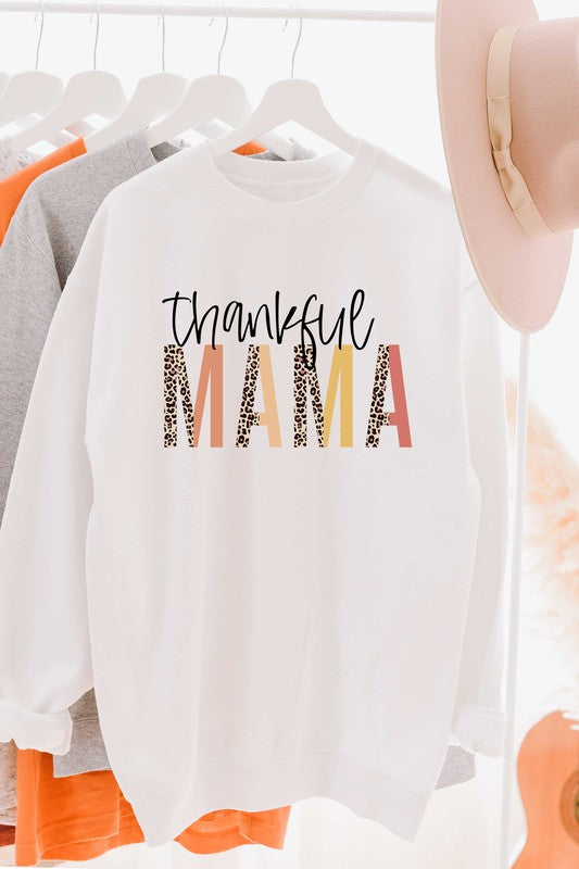 Thankful Leopard Mama Sweatshirt