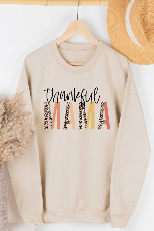 Thankful Leopard Mama Sweatshirt