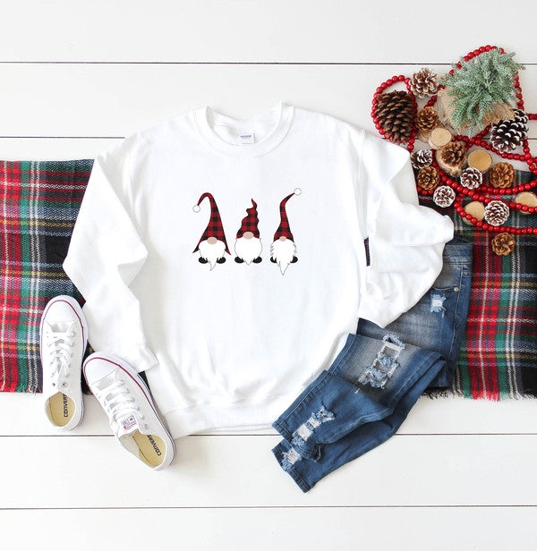 Buffalo Check Gnomes Sweatshirt