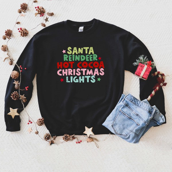 Santa Reindeer Hot Cocoa Sweatshirt