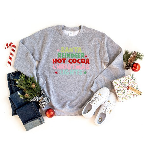 Santa Reindeer Hot Cocoa Sweatshirt