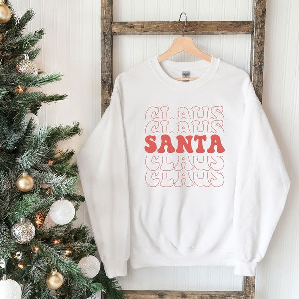 Santa Claus Stacked Sweatshirt