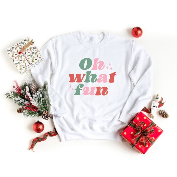 Retro Oh What Fun Sweatshirt