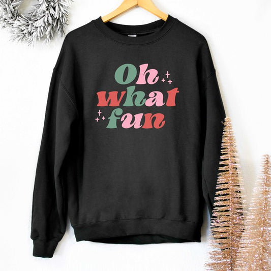 Retro Oh What Fun Sweatshirt