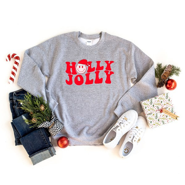 Holly Jolly Smiley Sweatshirt