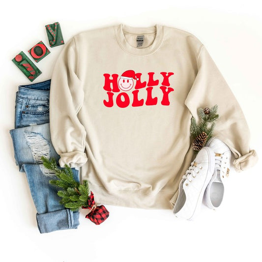 Holly Jolly Smiley Sweatshirt