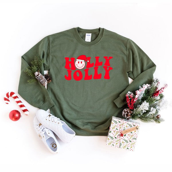 Holly Jolly Smiley Sweatshirt