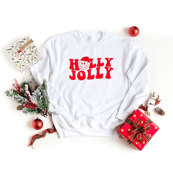 Holly Jolly Smiley Sweatshirt