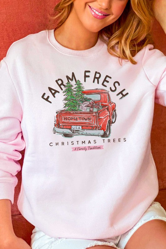 FARM FRESH CHRISTMAS TREES SWEATSHIRT