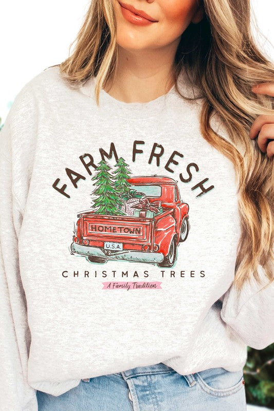 FARM FRESH CHRISTMAS TREES SWEATSHIRT