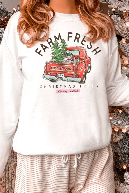 FARM FRESH CHRISTMAS TREES SWEATSHIRT