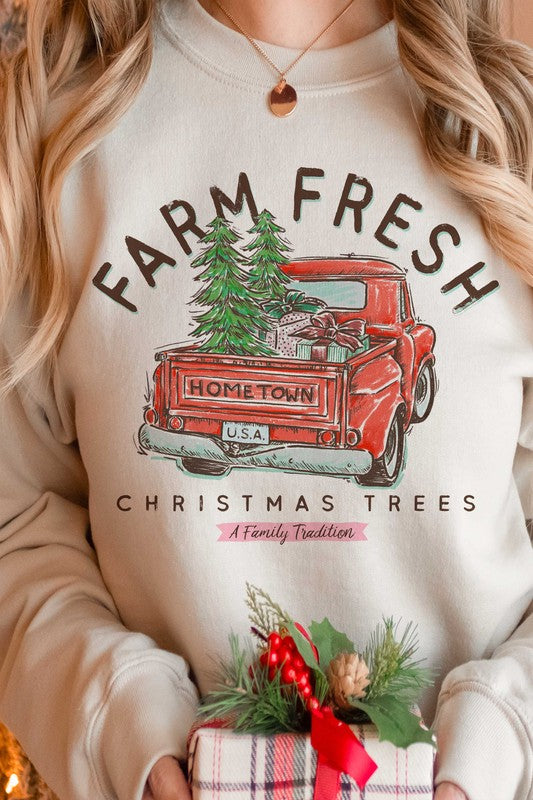 FARM FRESH CHRISTMAS TREES SWEATSHIRT