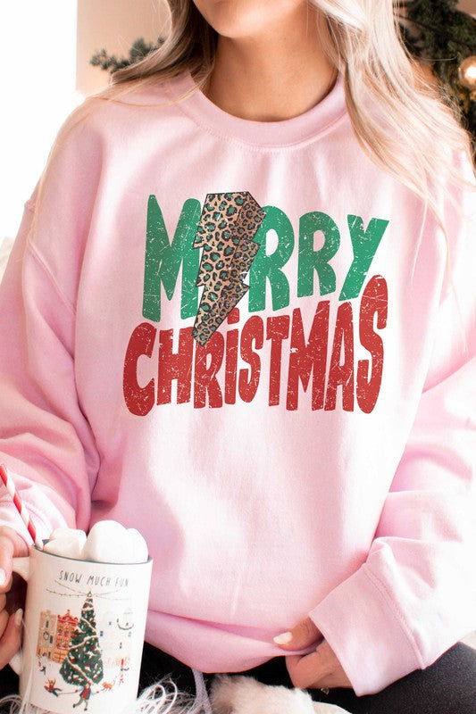 Leopard Lightning Christmas Sweatshirt