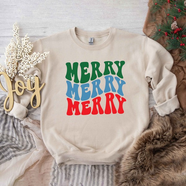 Merry Stacked Sweatshirt