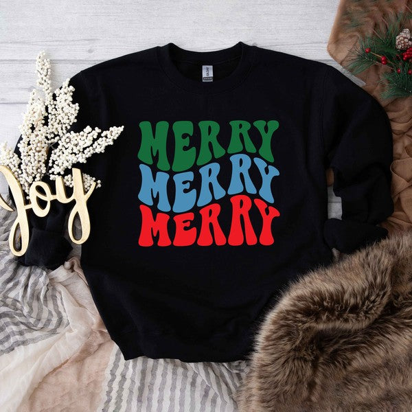 Merry Stacked Sweatshirt