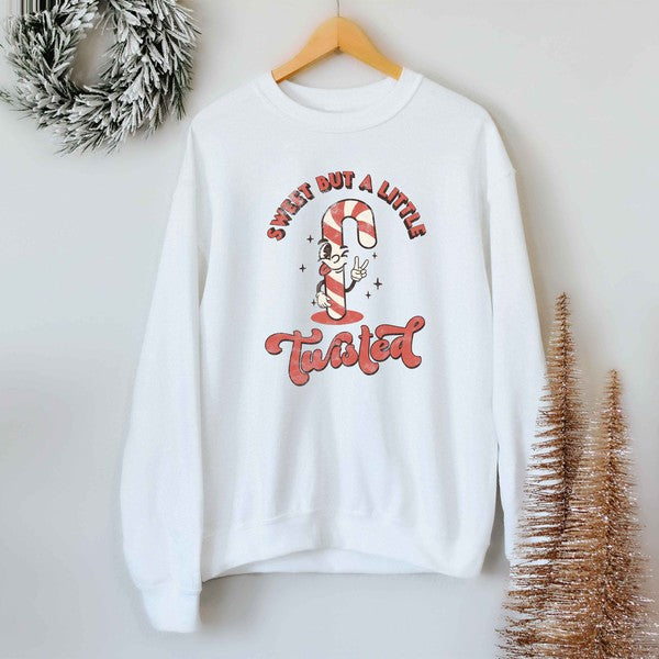 A Little Twisted Candy Cane Sweatshirt