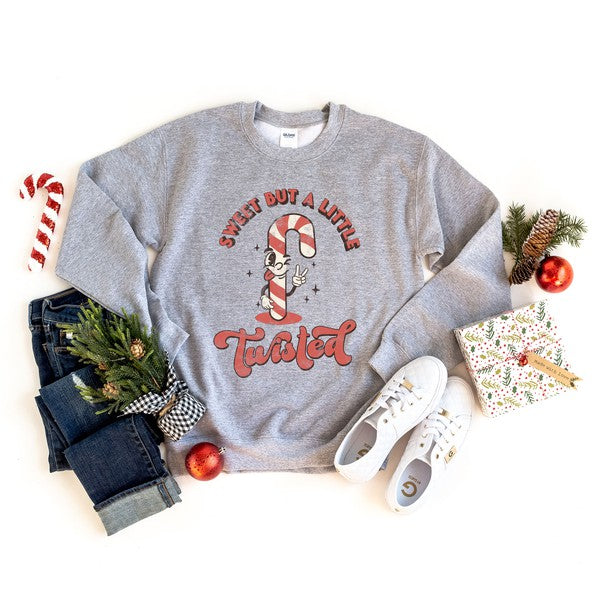 A Little Twisted Candy Cane Sweatshirt