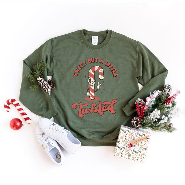 A Little Twisted Candy Cane Sweatshirt