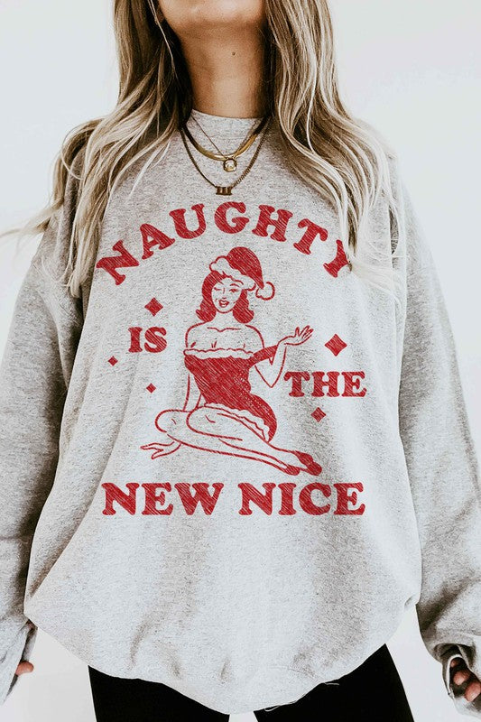 Naughty Christmas Oversized Sweatshirt