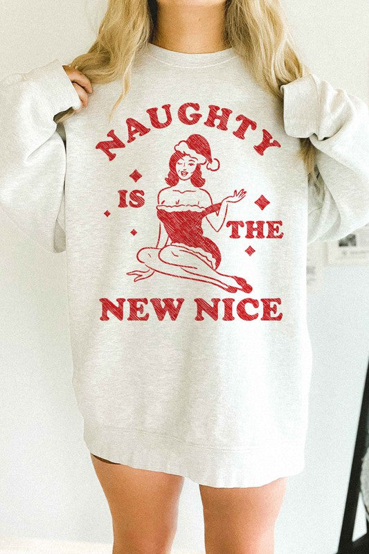 Naughty Christmas Oversized Sweatshirt