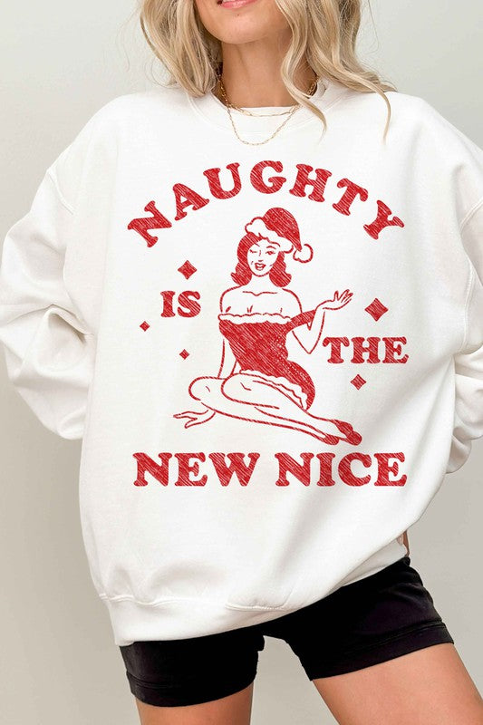 Naughty Christmas Oversized Sweatshirt