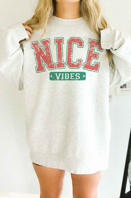 Nice Vibes Oversized Sweatshirt