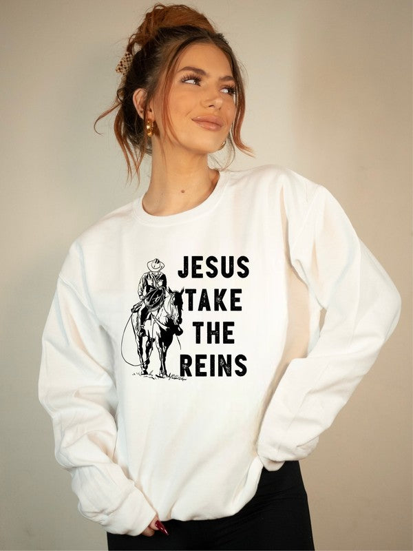 Jesus Take the Reins Sweatshirt