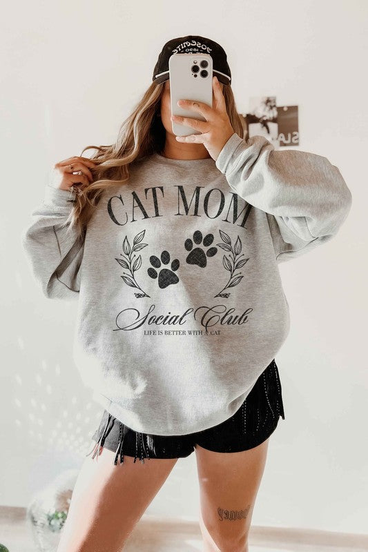 cat mom sweatshirt 