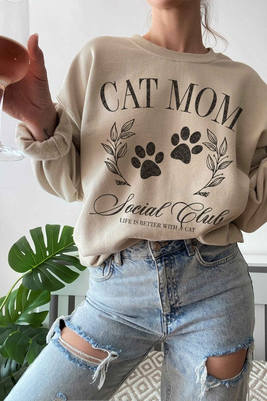 cat mom sweatshirt 