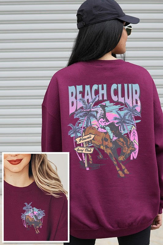 beach sweatshirt