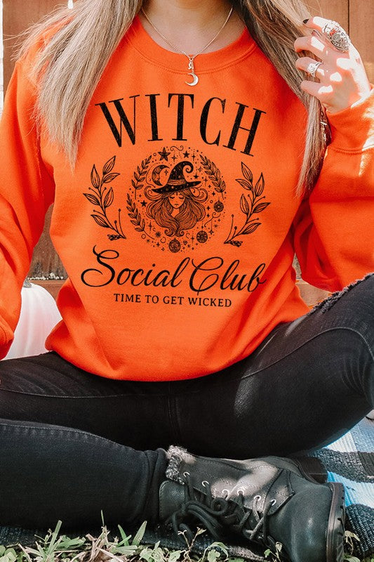 Halloween Witch Social Club Sweatshirt