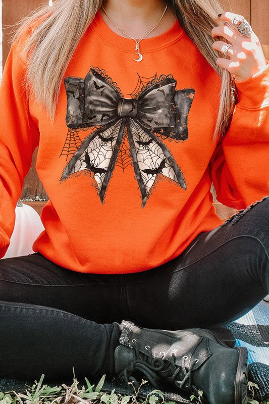 Black Bat Bow Sweatshirt