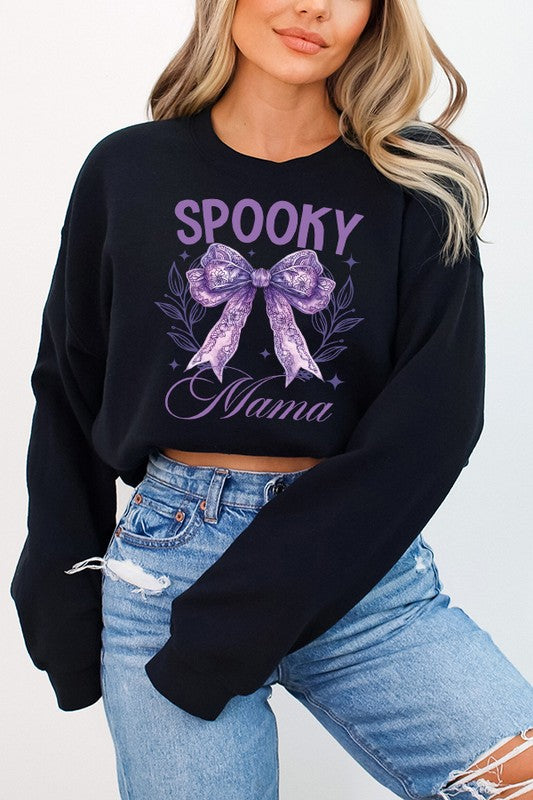 Halloween Purple Spooky Mama Sweatshirt