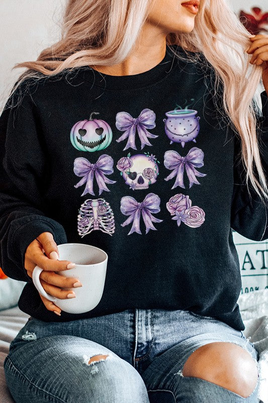 Teal Pumpkin Skull Sweatshirt