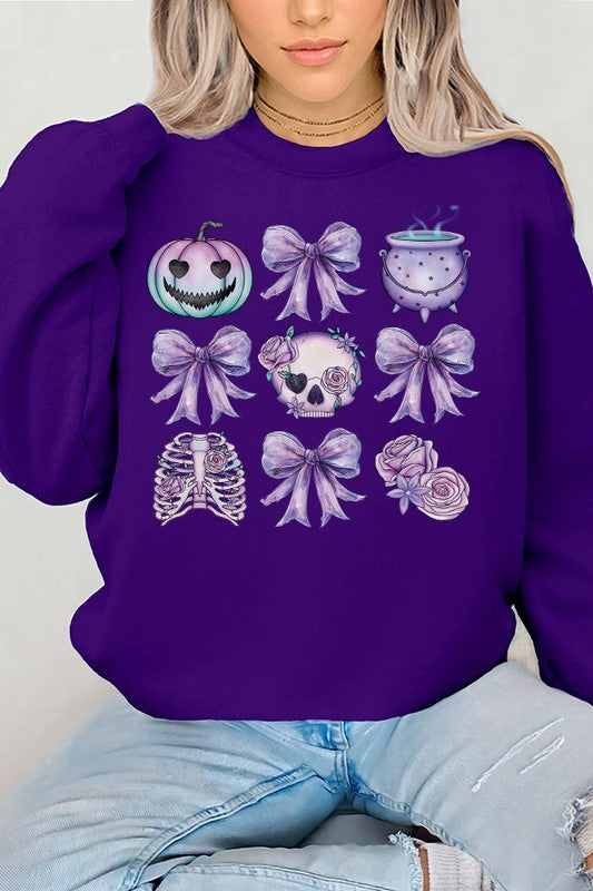 Teal Pumpkin Skull Sweatshirt