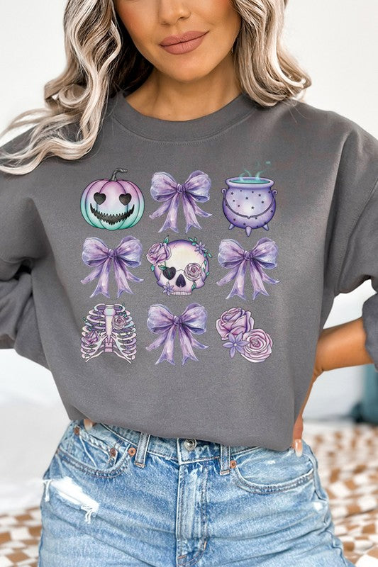 Teal Pumpkin Skull Sweatshirt