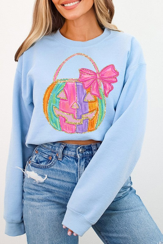 Halloween JakoL Pink Bow Sweatshirt