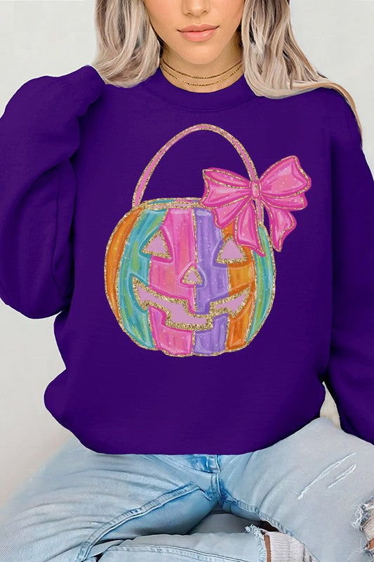 Halloween JakoL Pink Bow Sweatshirt