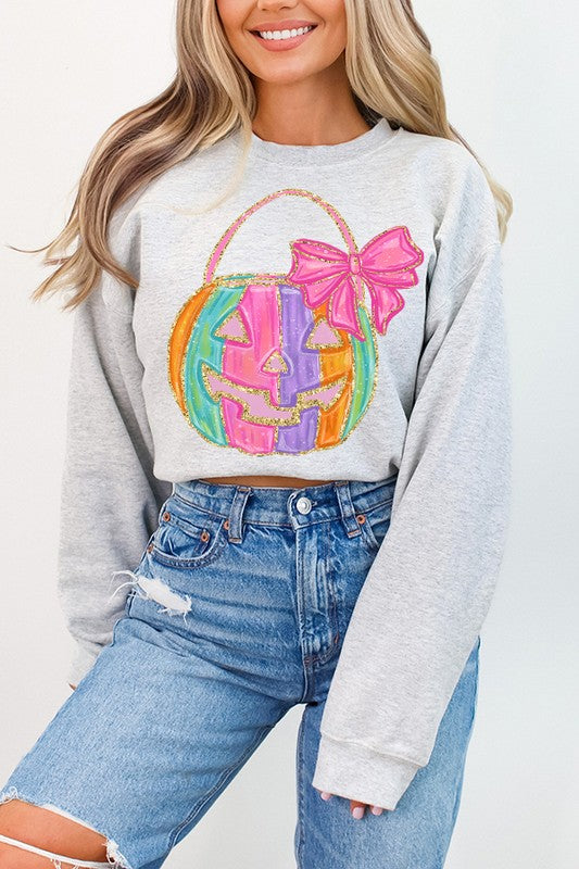 Halloween JakoL Pink Bow Sweatshirt