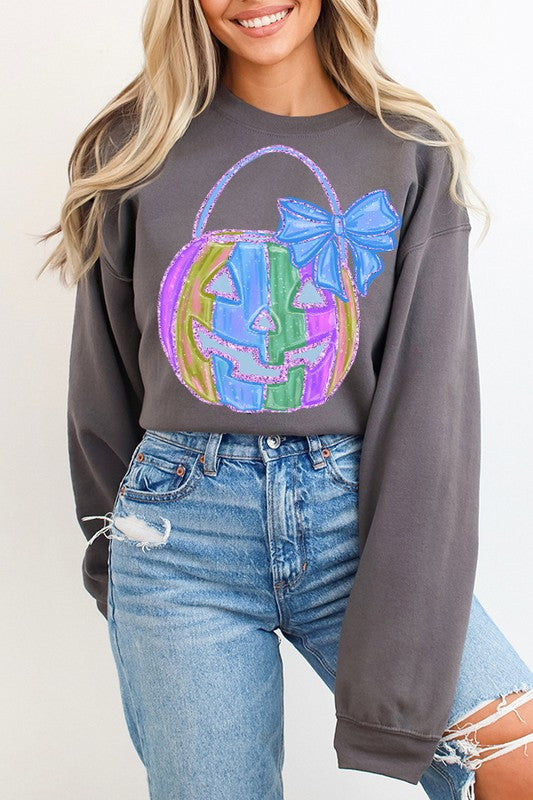 Halloween JakoL Blue Bow Sweatshirt