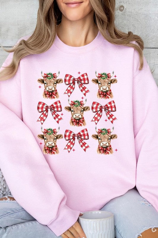 Christmas Highland Cow Sweatshirt