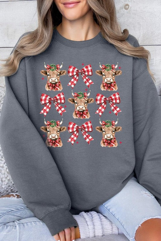 Christmas Highland Cow Sweatshirt