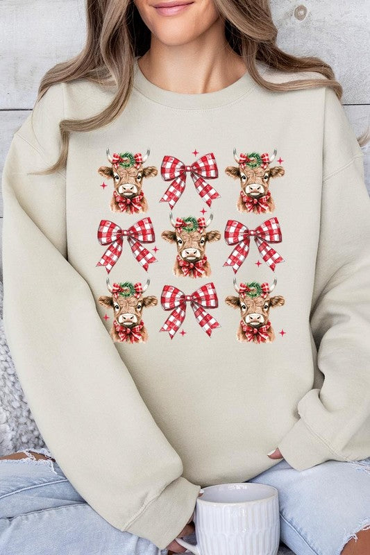 Christmas Highland Cow Sweatshirt