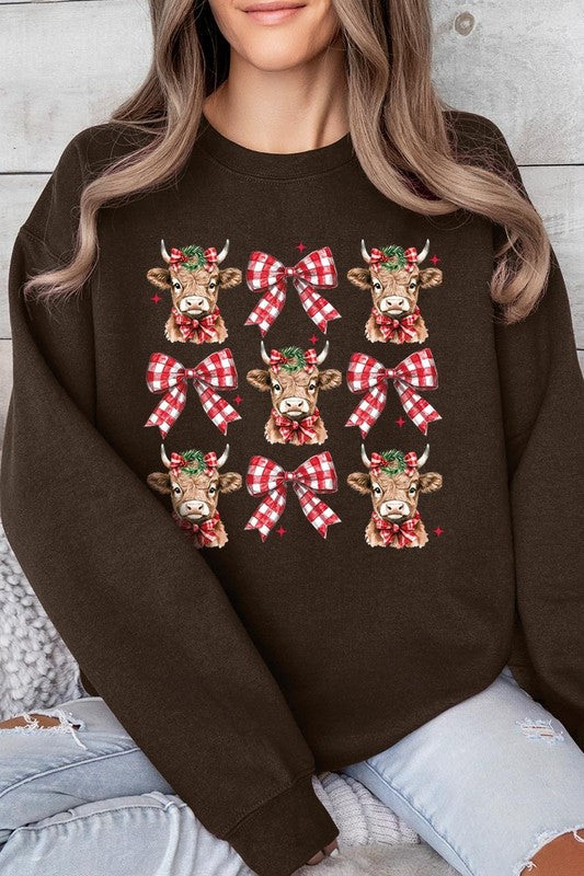 Christmas Highland Cow Sweatshirt