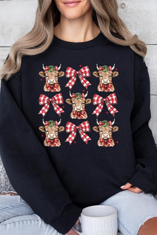 Christmas Highland Cow Sweatshirt