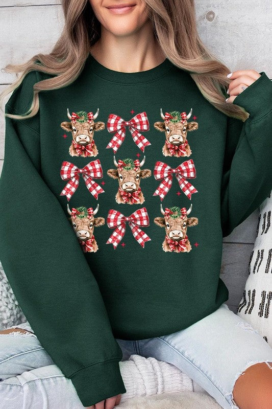 Christmas Highland Cow Sweatshirt