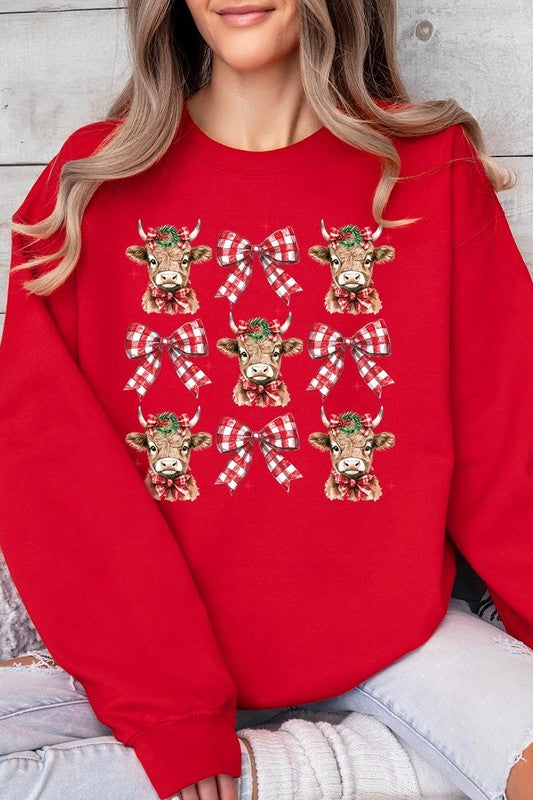 Christmas Highland Cow Sweatshirt