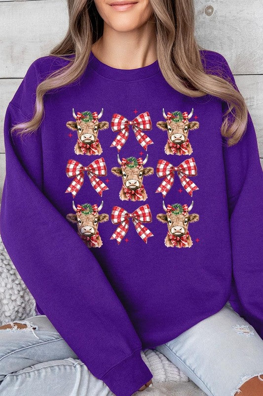 Christmas Highland Cow Sweatshirt