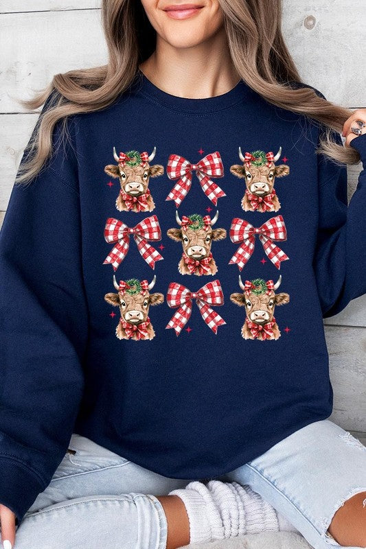 Christmas Highland Cow Sweatshirt